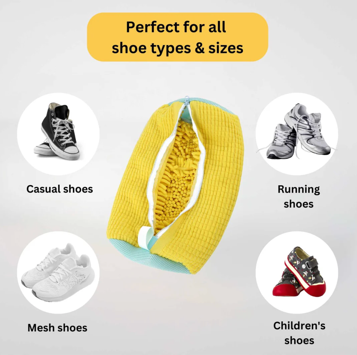 Shoe Laundry Bag® – Clean Shoes & Safe Washing